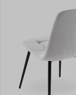 Стул Одди NEW велюр светло-серый