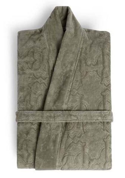 Халат махровый Roberto Cavalli Araldico light grey 946 с шалькой