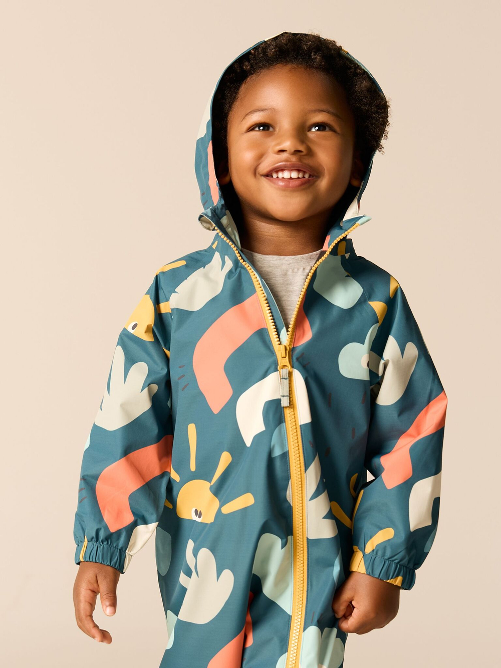 Комбинезон непромокаемый с флисовой подкладкой для мальчика Next Q60-451, Зеленый