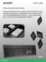 Клавиатура A4Tech Fstyler FBX50C серый