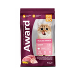 Award Kitten с индейкой и курицей с добавлением рыбьего жира и семян льна 1,5кг.