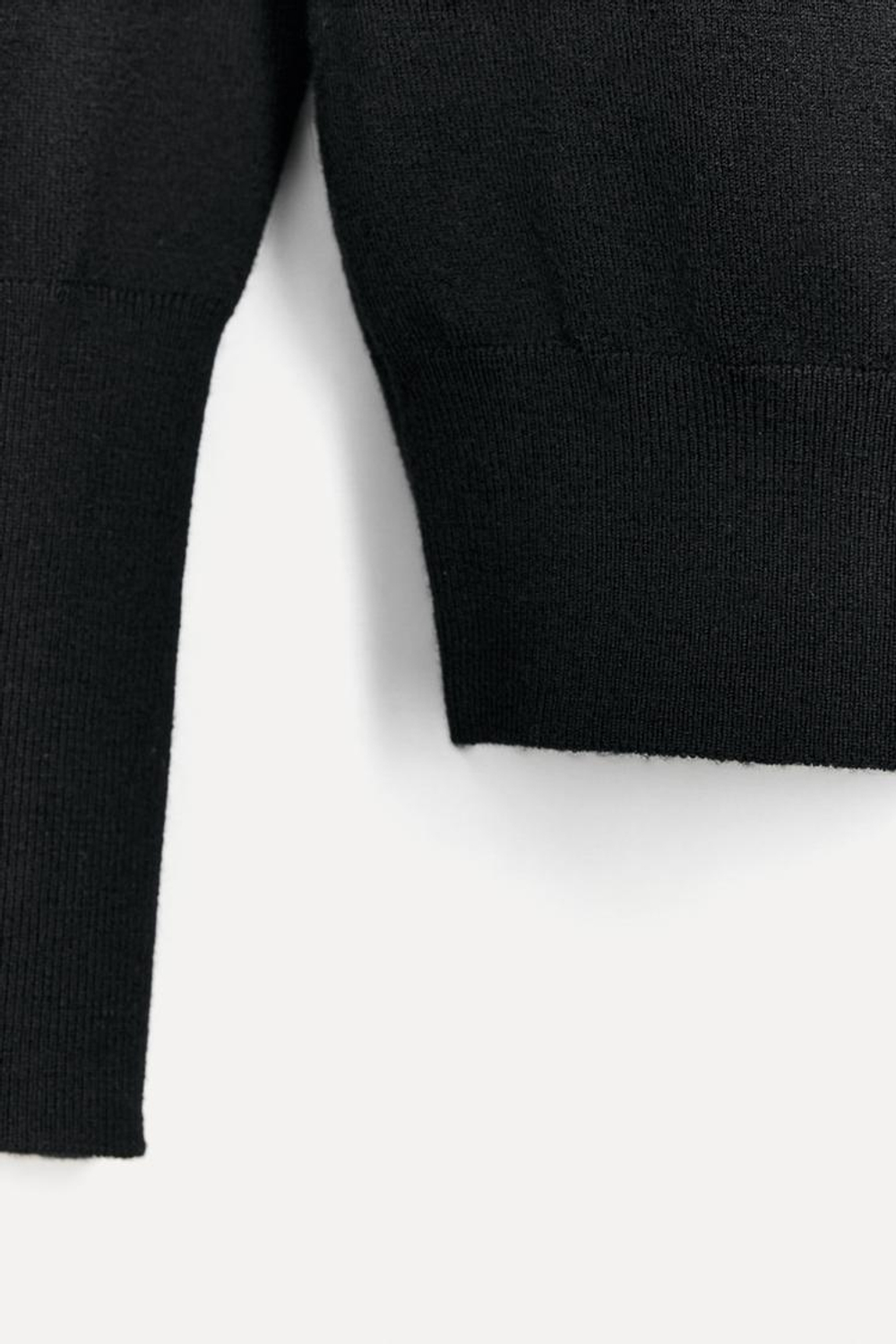 ZARA СВИТЕР ИЗ СМЕСОВОЙ ШЕРСТИ — 50TH ANNIVERSARY, ЧЕРНЫЙ