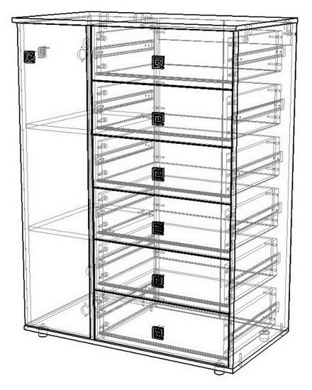 Комод МИЛАН левый