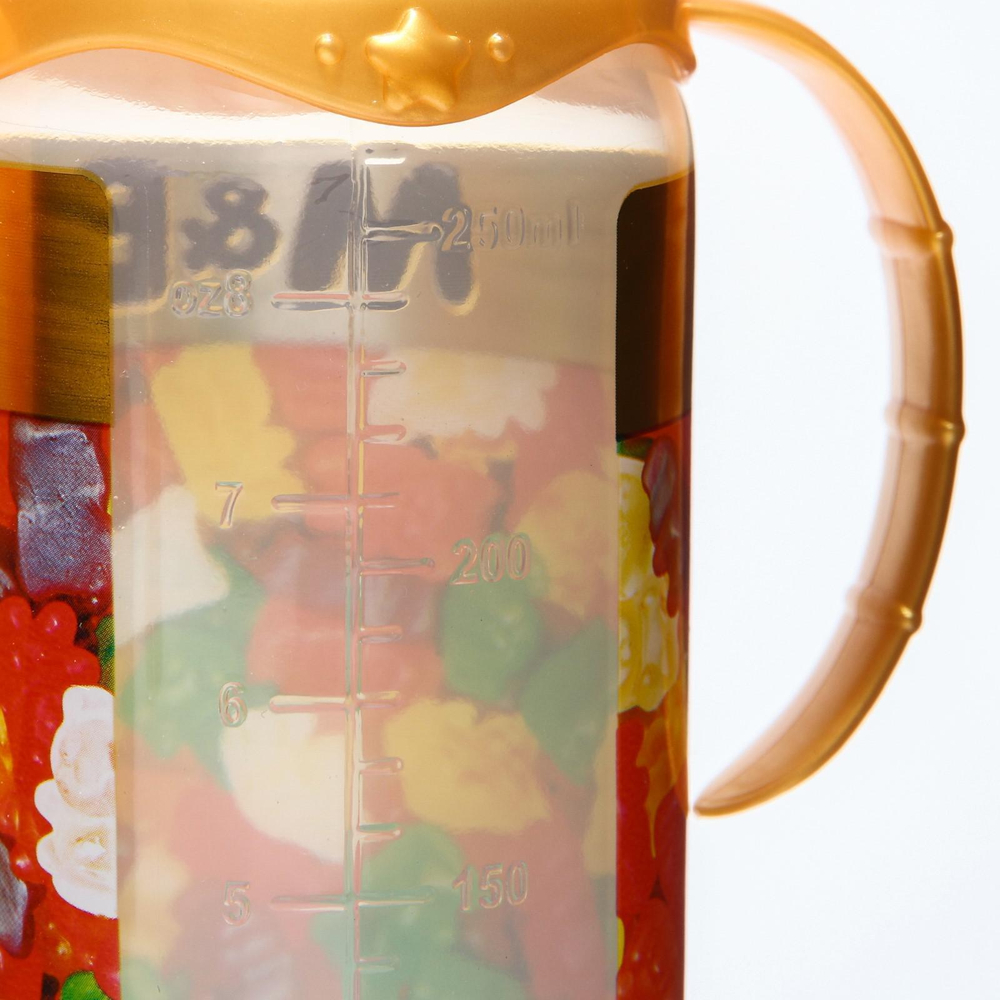 5399869 Бутылочка для кормления «Мармелад M&B» 250 мл цилиндр, с ручками