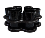 Набор с барной стойкой СТЕЛЛА 6 шт стопки 60 мл черные