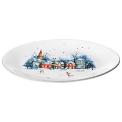 БЛЮДО ОВАЛЬНОЕ AGNESS "С НОВЫМ ГОДОМ!" 31,5*25,5*3 СМ