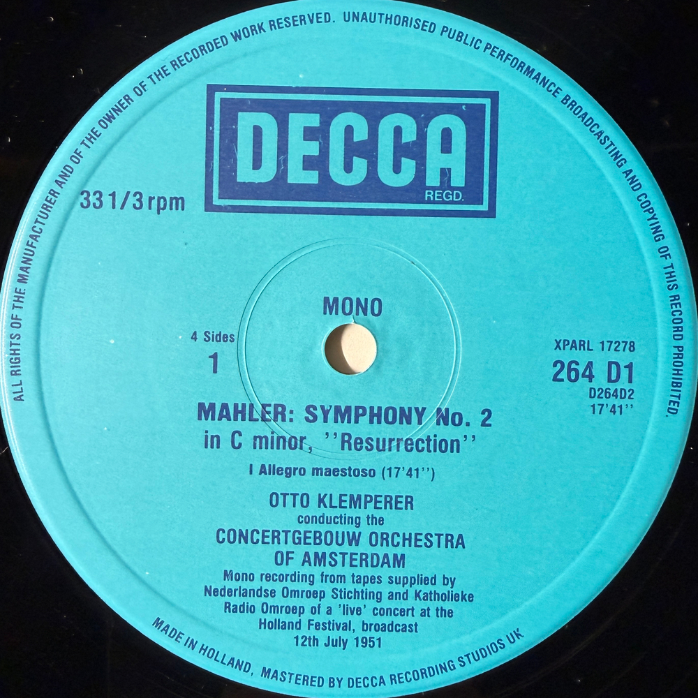 Малер - Симфония №2 2LP (Англия 1982г.) Т