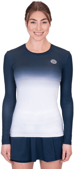 Футболка с длинным рукавом женская Bidi Badu Crew Gradiant LS, арт. W1330001-DBLWH
