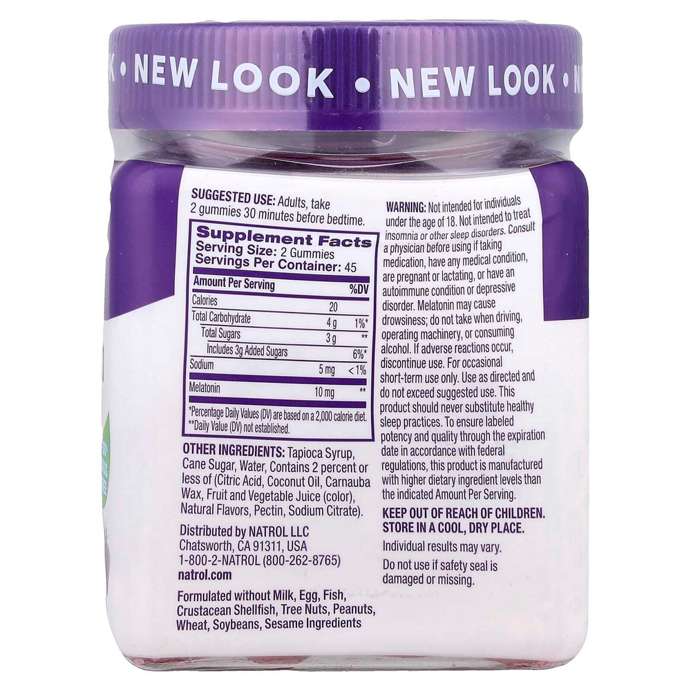 Natrol, жевательные таблетки с мелатонином, со вкусом клубники, 90 жевательных таблеток (5 мг в 1 таблетке)