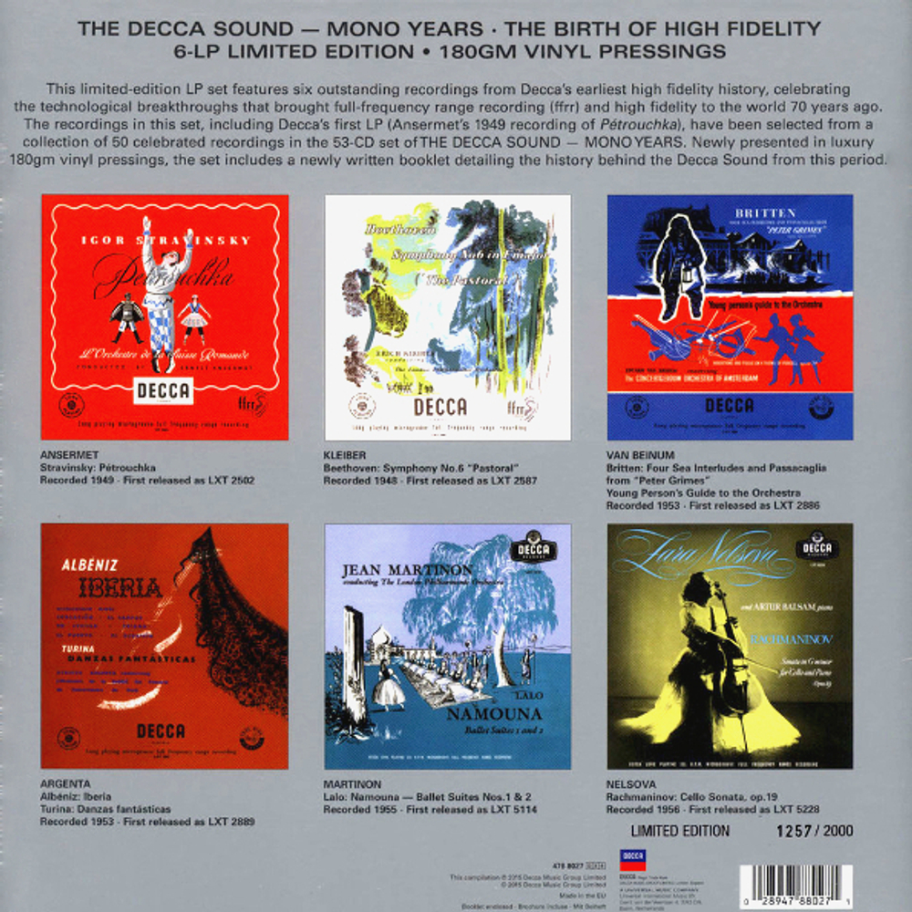 Сборник / Decca Sound - Mono Years (6LP)