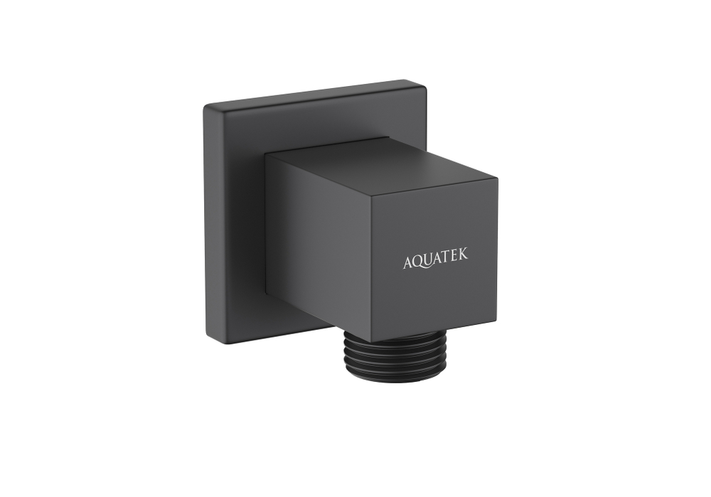 Шланговое подсоединение AQUATEK, матовый черный AQ2458MB
