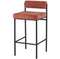 Полубарный стул Bau коралловый