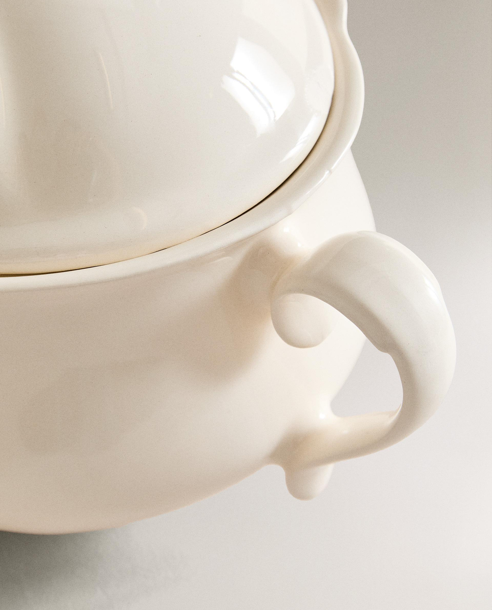 Zara Home блюдо сервировочное из фаянса, цвет бежевый, 35.5 см