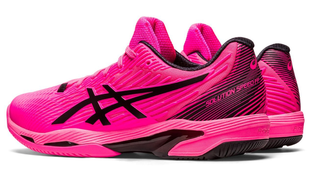 Мужские кроссовки теннисные Asics Solution Speed FF 2 - hot pink/black