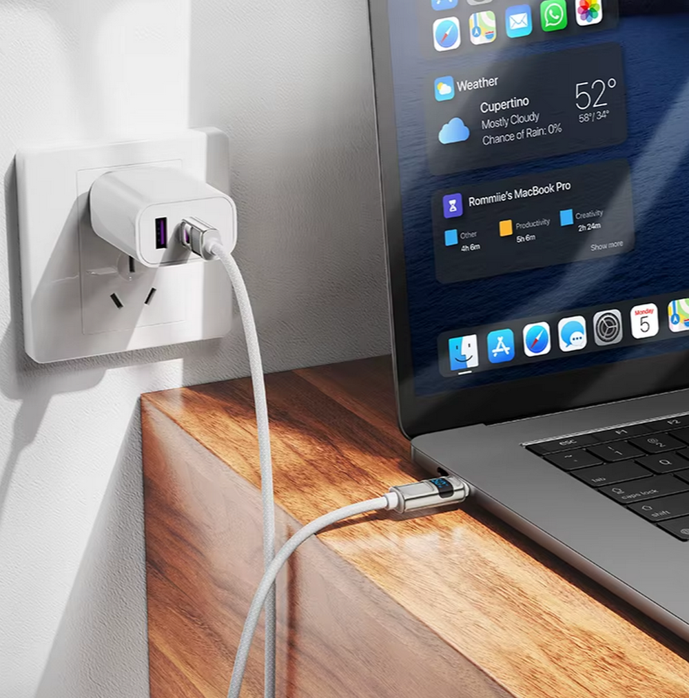 Кабель TypeC x TypeC с дисплеем 3A/60W Hoco U137