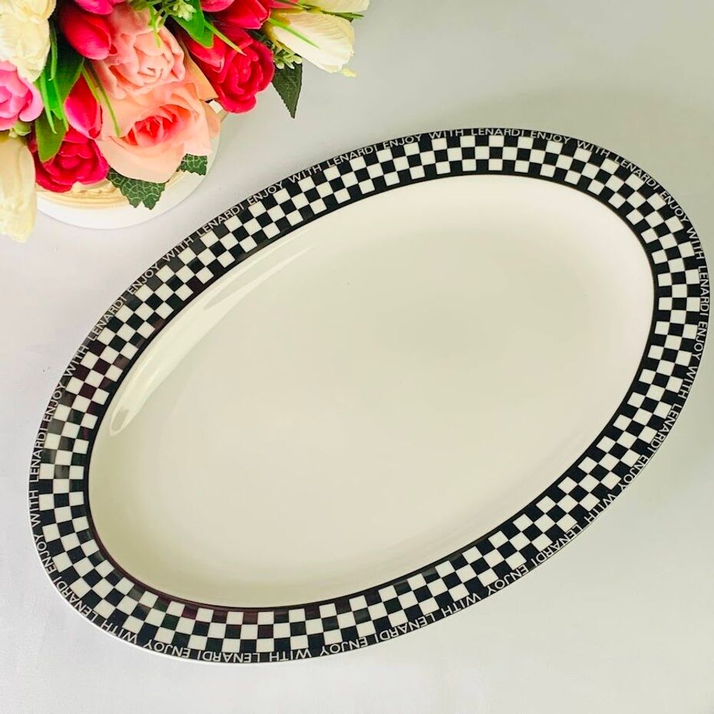 Lenardi 205-420 Набор из 2 овальных блюд 35х24х3см ENJOY в под.уп.(х12)