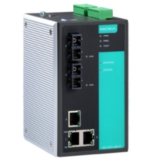 Коммутатор управляемый MOXA EDS-505A-SS-SC-T