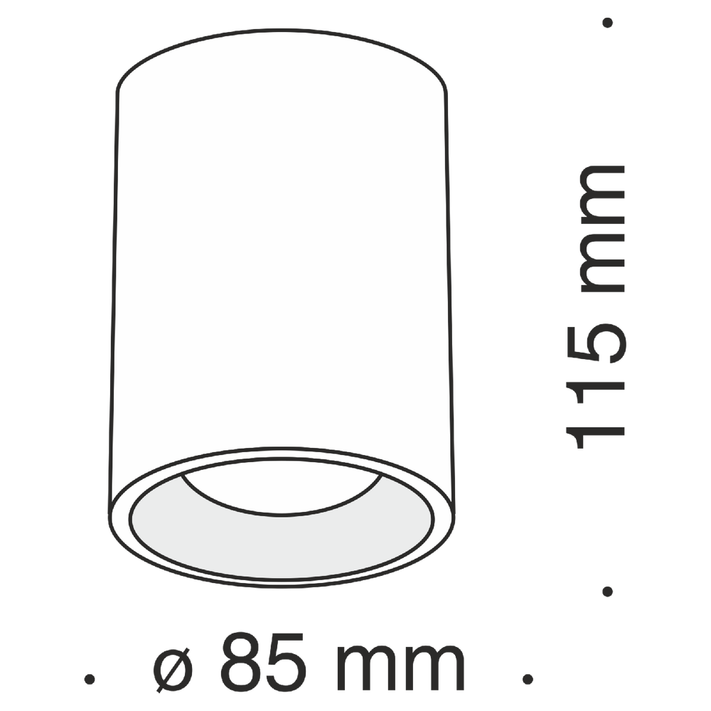 Накладной светильник Maytoni Technical C012CL-01B