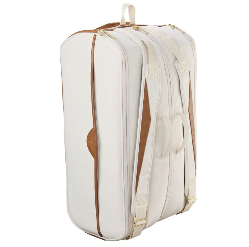 Сумка теннисная Wilson RF Lawn Collection Tournament 15PK - cream
