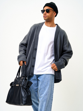 Кардиган UNISEX вязаный оверсайз на пуговицах