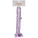 Бусы на ёлку 2,0 м "Шарик средний" d-8мм, Лаванда (Серпантин)