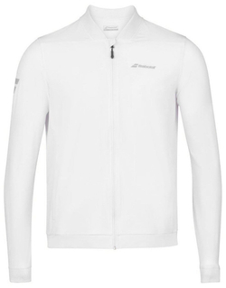 Кофта для мальчика теннисная Babolat Play Jacket Junior - белый