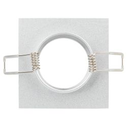 KL57 SL Светильник ЭРА литой алюминевый MR16,12V/220V, 50W серебро | Алюминиевые встраиваемые светильники