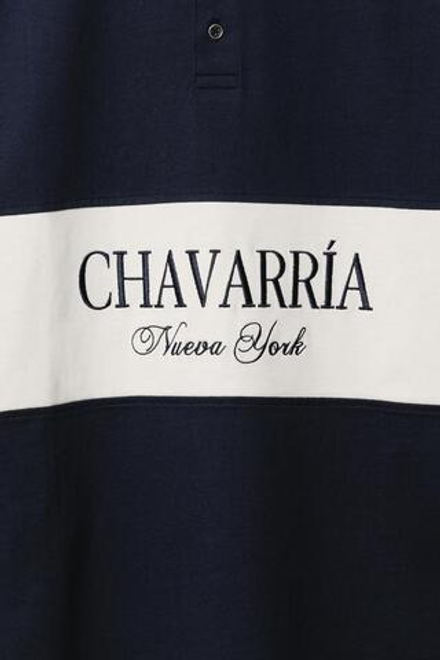 ZARA X WILLY CHAVARRIA ПОЛО ОВЕРСАЙЗ, ТЕМНО-СИНИЙ