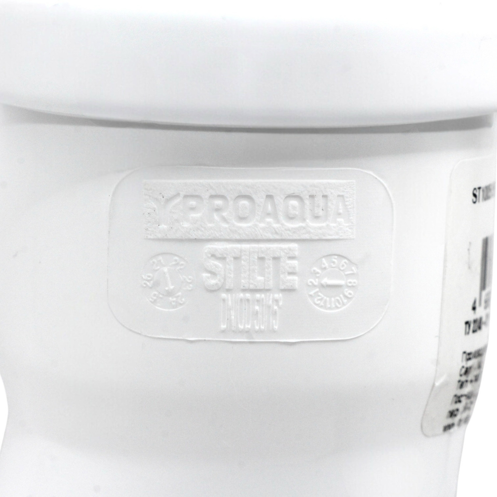 Отвод канализационный PRO AQUA STILTE Ø50x15°