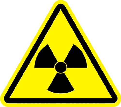 Знак "Опасно, радиоактивные вещества или ионизирующие излучение"