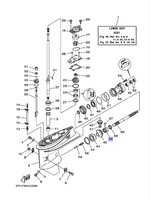 Храповик Yamaha 30/40лс (66T456310000)