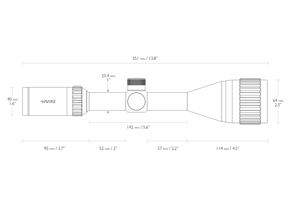 Оптический прицел Hawke Vantage 3-9x50 AO Mil-Dot (14133)