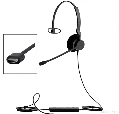 Jabra BIZ 2300 Mono UC проводная гарнитура USB-C ( 2393-829-189 )