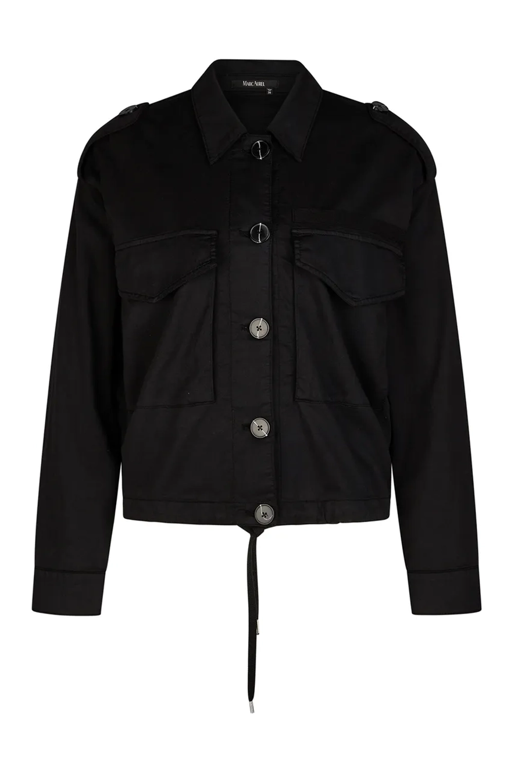 Рубашка-жакет MARC AUREL 3861 черный карманы