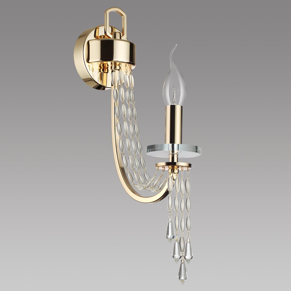 5063/1W CLASSIC ODL25 647 золото/прозрачный/металл/хрусталь Бра E14 1*40W CAPEL