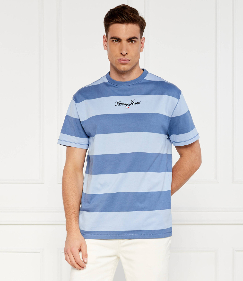 Футболка Tommy Jeans - голубой(DM0DM18655)
