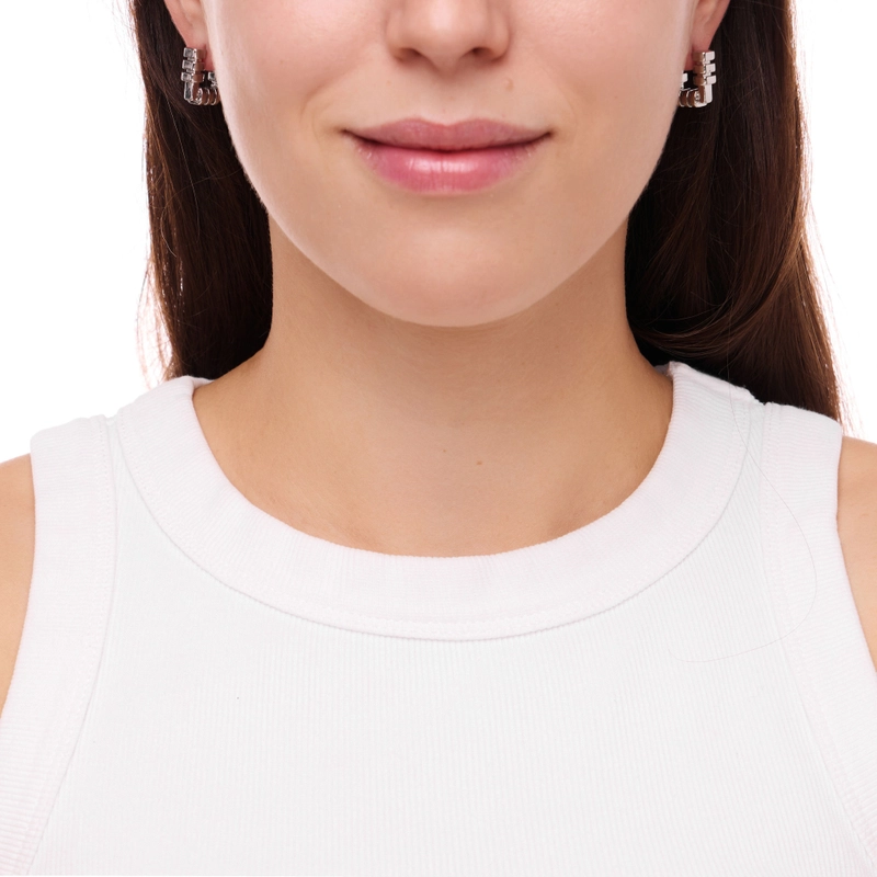 Серьги Серебряные Шайбы