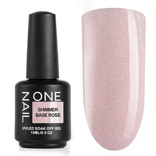 OneNail Shimmer Base Rose, 15 мл