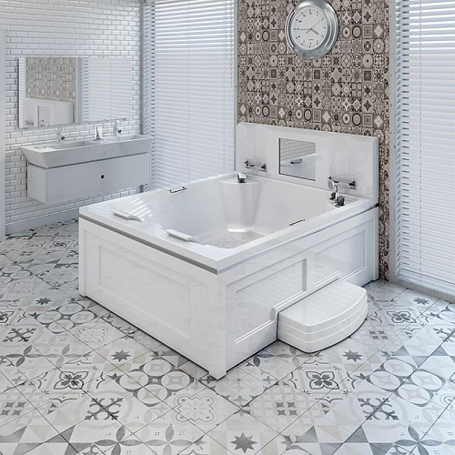 Минибассейн Римини Silver 190х150 белый
