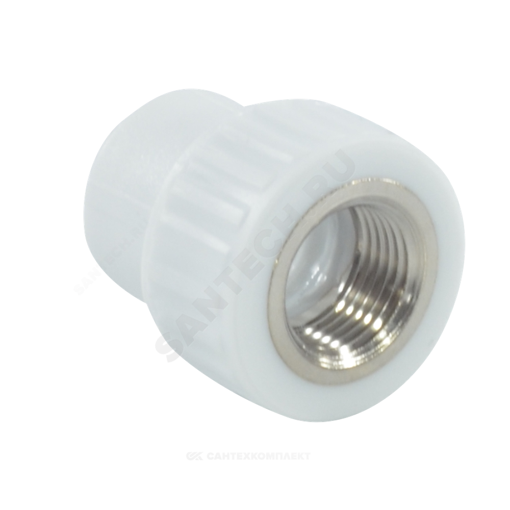 Муфта PP-R комбинированная белая Дн 20х1/2" ВР VALFEX 10129020