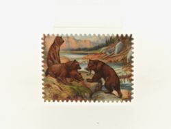 Фигурка декоративная (магнит) "В мире животных" 8*6*0,5см. (4вида) (min12) (керамика) (подарочная уп