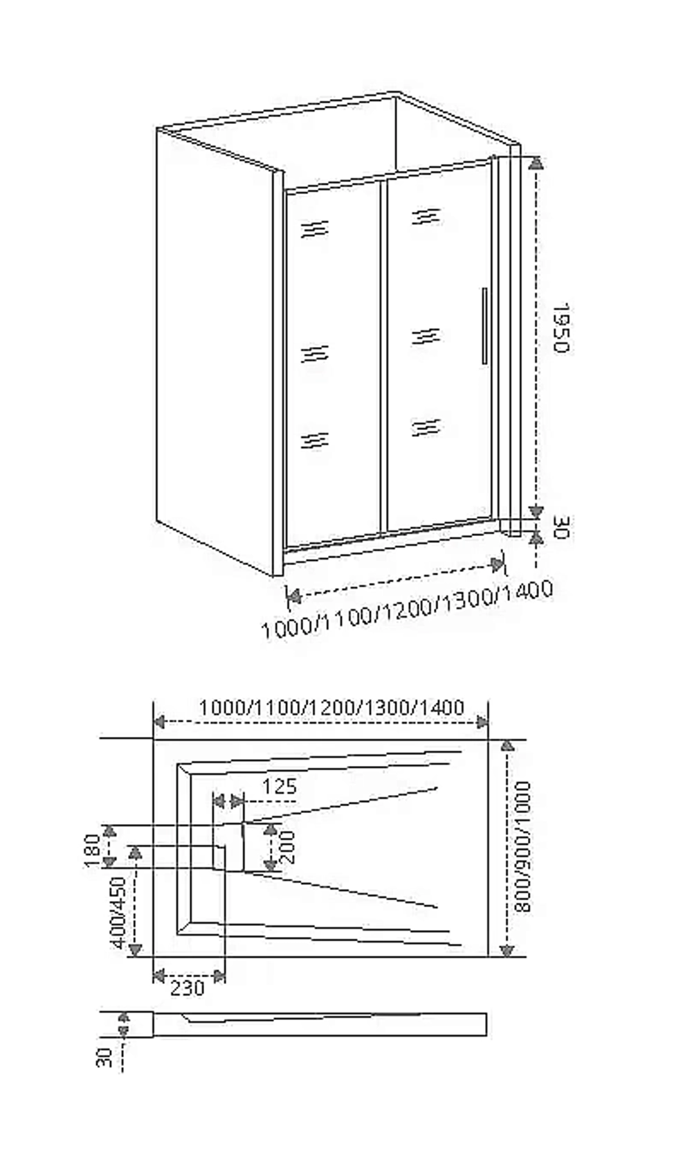 Душевая дверь Good Door IDEA WTW-120-C-CH стекло прозрачное/профиль хром