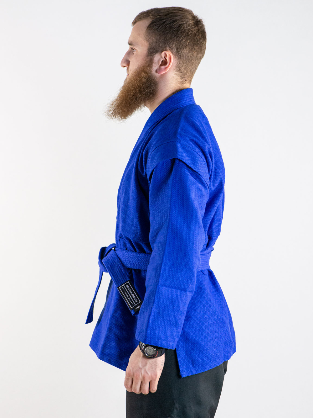 Куртка для самбо BoyBo синяя, BSJ120