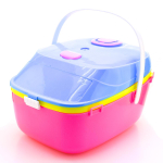 Плита с набором посуды, продуктов (20 предм.), на бат. накл.., коробка