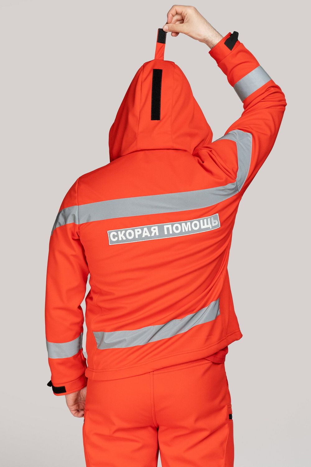 Куртка демисезонная мужская Скорая помощь MedicLine SOFTSHELL красная