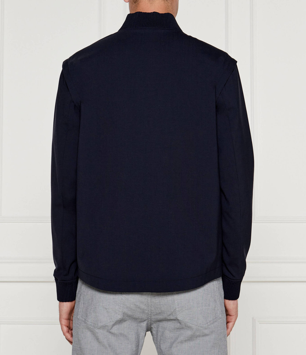 Хлопковая куртка 2в1 BOSS BLACK - темно-синий(50521572)