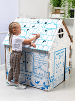 Дом из картона "Дом-раскраска" набор для творчества, Тачки, Дисней 5352781