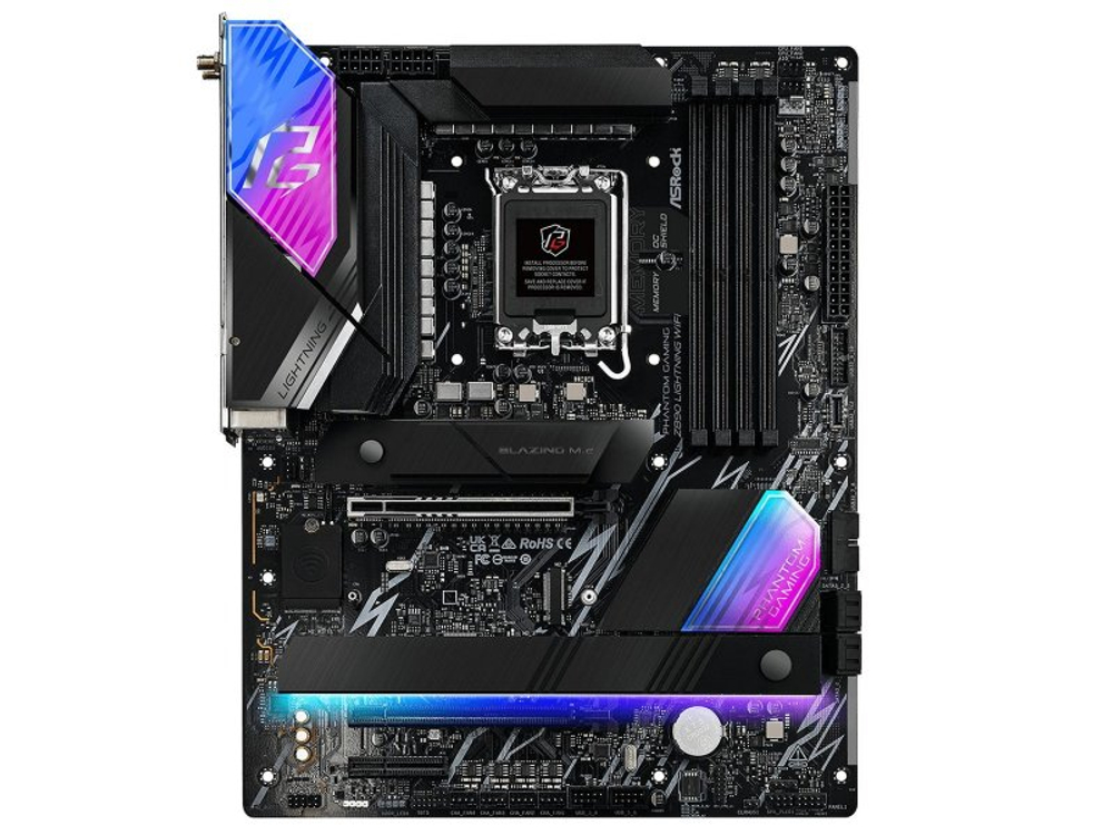 Материнская плата ASRock Z890 Lightning Wifi, Socket LGA 1851, Intel Z890, ATX, RTL