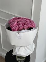 Букет из фиолетовых роз 17шт