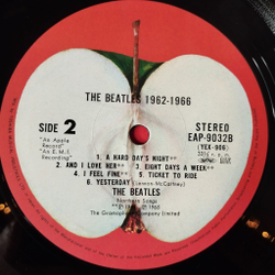 Винтажная виниловая пластинка LP The Beatles 1962-1966 (Japan 1973) (Obi, Booklet) I Want To Hold Your Hand